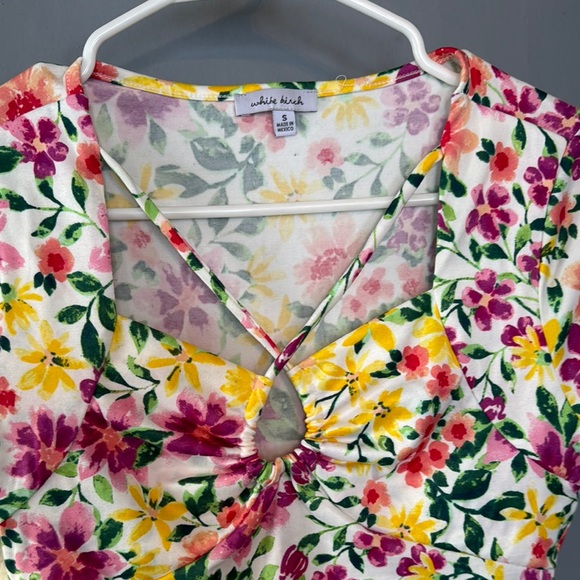 OFFERS OPEN! Small Bodysuit White Birch Floral Bodysuit - Multicolor bodysuit - Picture 2 of 5